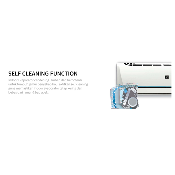 Sharp AC Plasmacluster Wall Mounted Split 1 PK - AH-AP9SSY